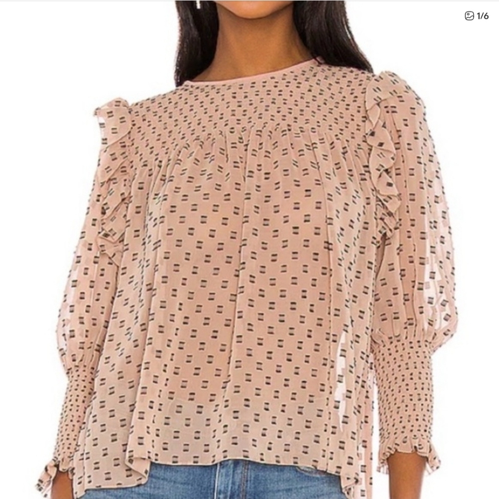 Joie Jamila Silk Blend Blouse